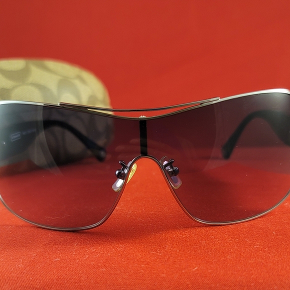 Coach Womens Hazel S563 size 57-18-120 Tortoise/Brown Aviator Sunglasses w/Case - Picture 7 of 11